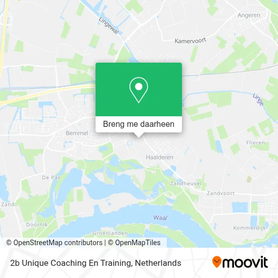 2b Unique Coaching En Training kaart