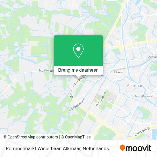 Rommelmarkt Wielerbaan Alkmaar kaart