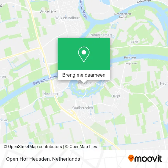 Open Hof Heusden kaart