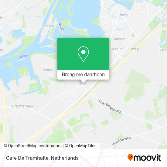 Cafe De Tramhalte kaart