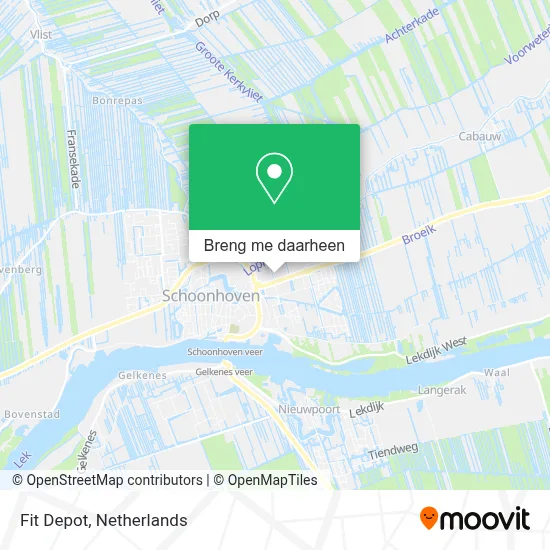 Fit Depot kaart