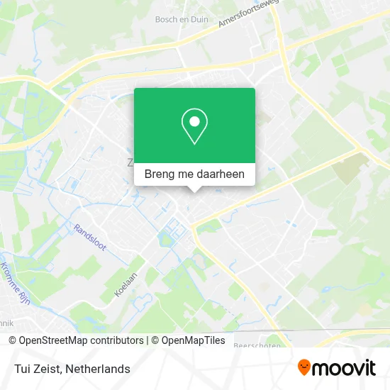 Tui Zeist kaart