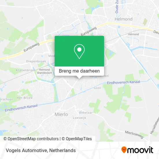 Vogels Automotive kaart