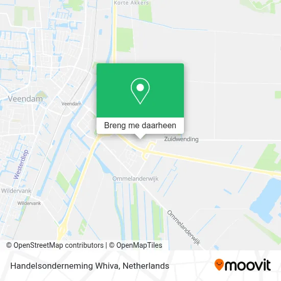 Handelsonderneming Whiva kaart
