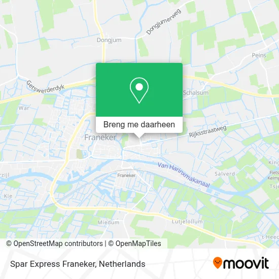 Spar Express Franeker kaart