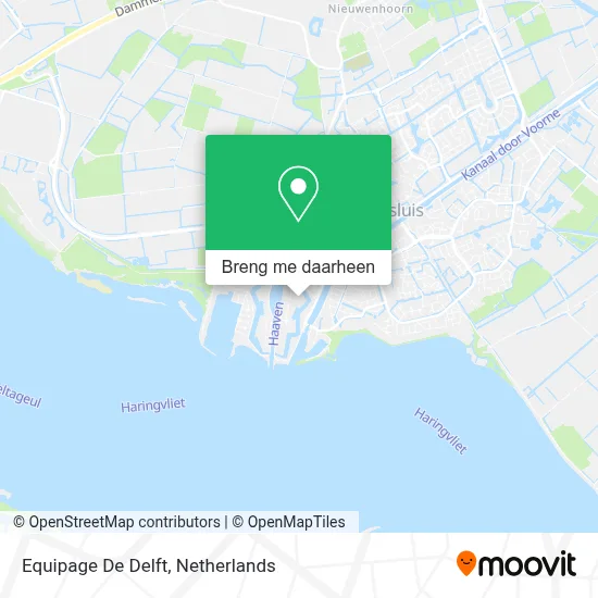 Equipage De Delft kaart