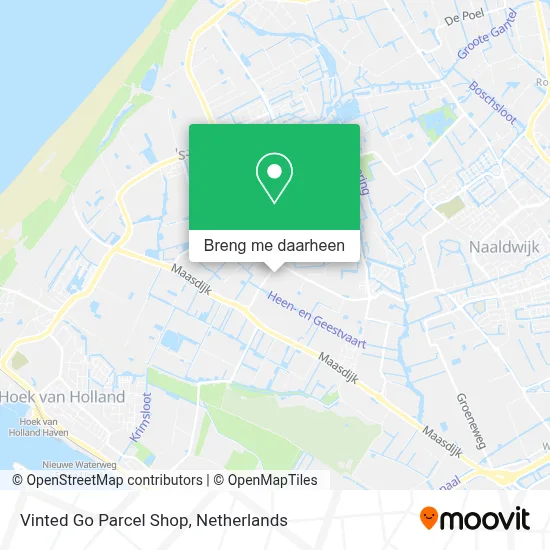 Vinted Go Parcel Shop kaart