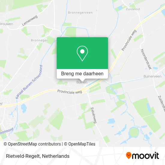 Rietveld-Regelt kaart