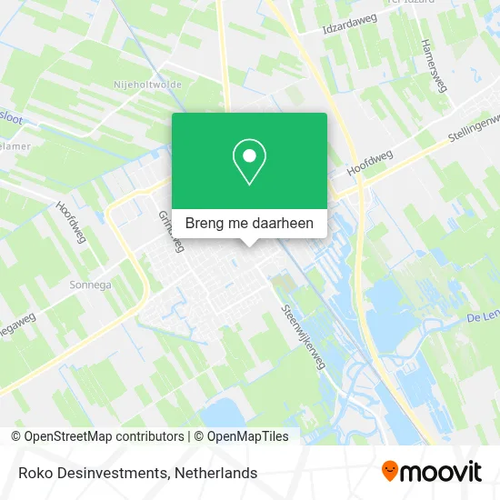 Roko Desinvestments kaart