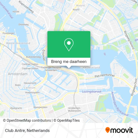 Club Antre kaart