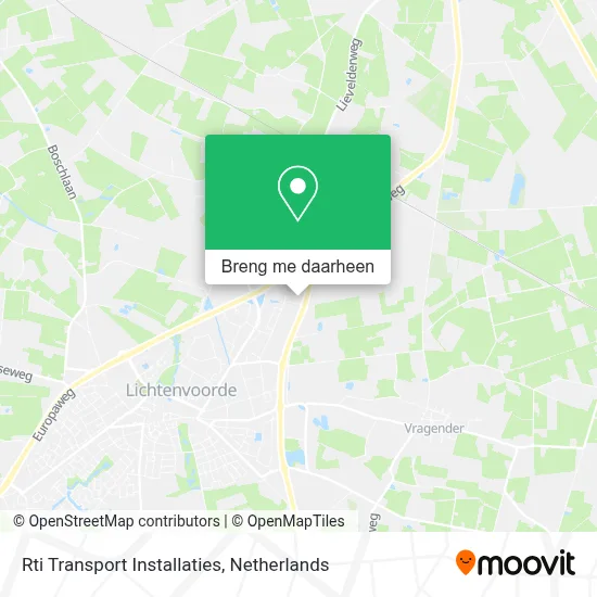 Rti Transport Installaties kaart