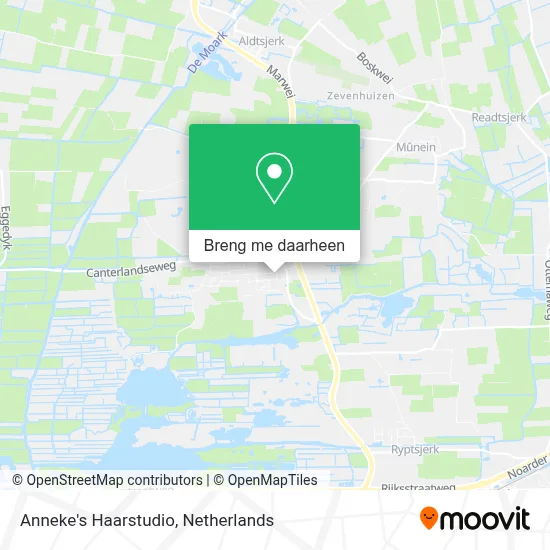 Anneke's Haarstudio kaart