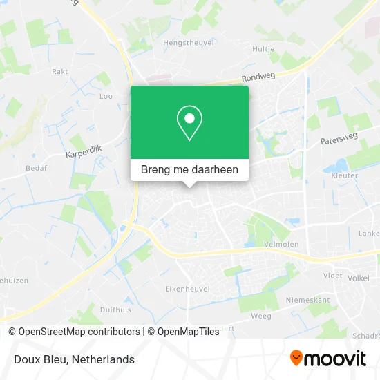 Doux Bleu kaart