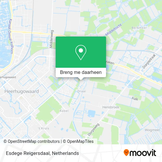 Esdege Reigersdaal kaart