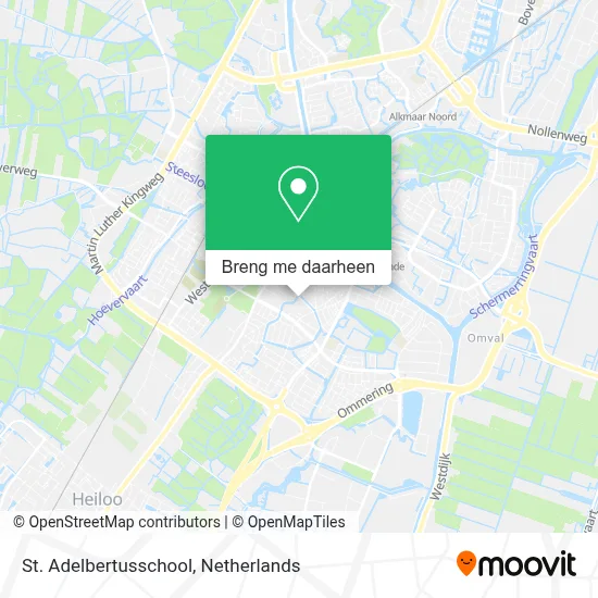 St. Adelbertusschool kaart