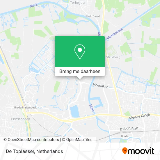 De Toplasser kaart
