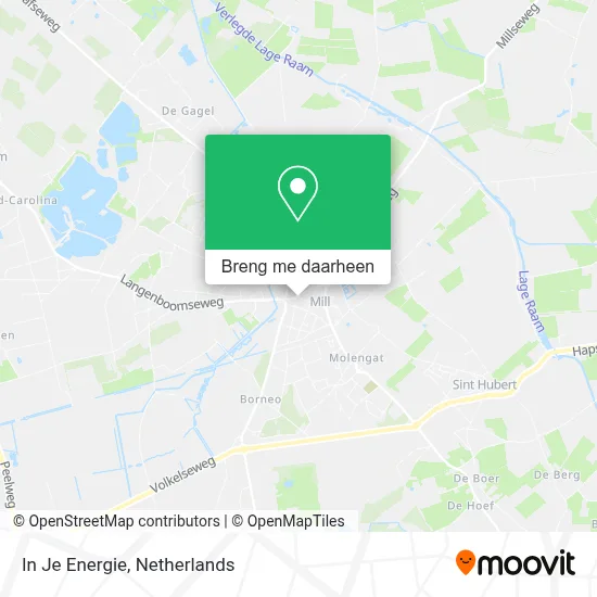 In Je Energie kaart