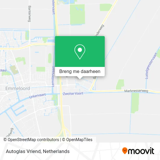 Autoglas Vriend kaart