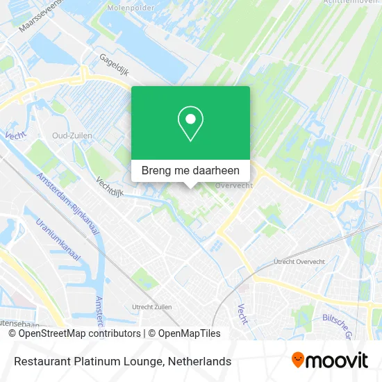 Restaurant Platinum Lounge kaart