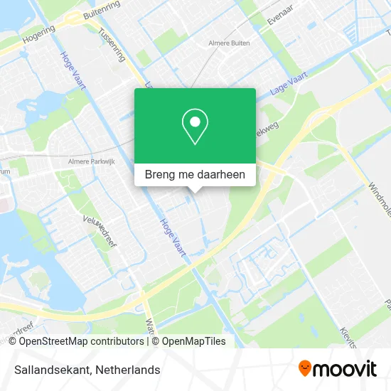 Sallandsekant kaart