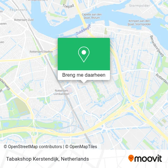 Tabakshop Kerstendijk kaart