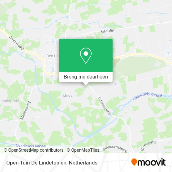 Open Tuin De Lindetuinen kaart