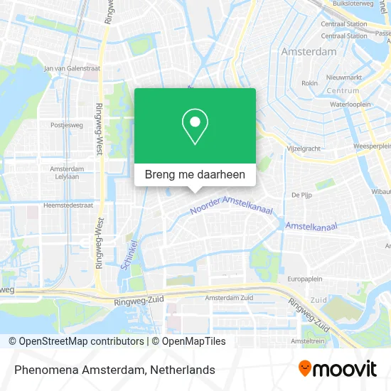 Phenomena Amsterdam kaart