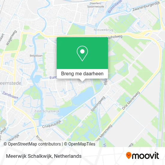 Meerwijk Schalkwijk kaart