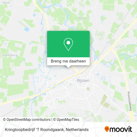 Kringloopbedrijf 'T Roondgaank kaart