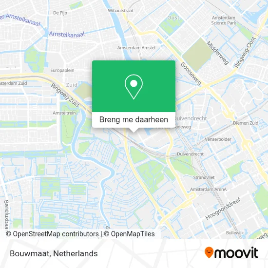 Bouwmaat kaart