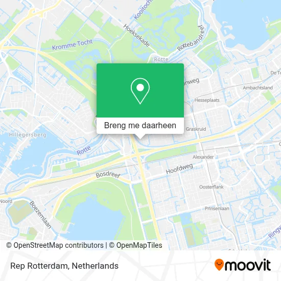 Rep Rotterdam kaart