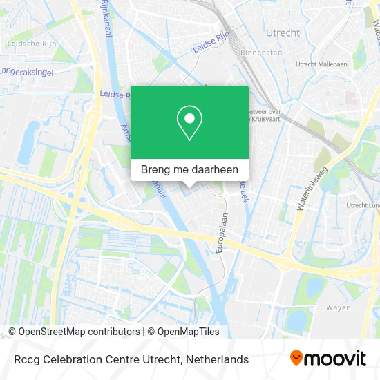 Rccg Celebration Centre Utrecht kaart