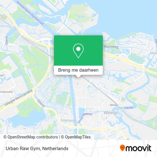 Urban Raw Gym kaart