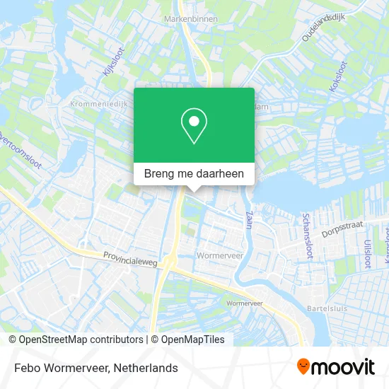 Febo Wormerveer kaart