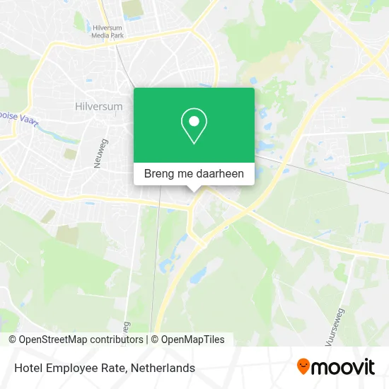 Hotel Employee Rate kaart