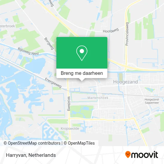 Harryvan kaart