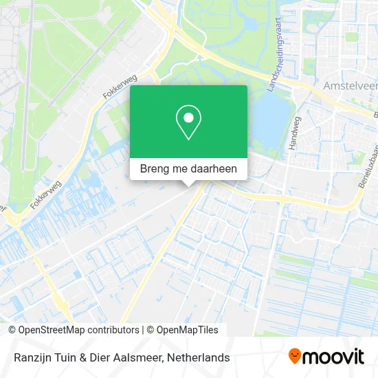 Ranzijn Tuin & Dier Aalsmeer kaart