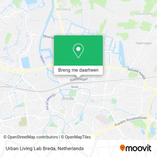 Urban Living Lab Breda kaart