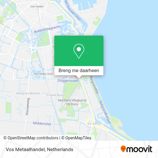 Vos Metaalhandel kaart