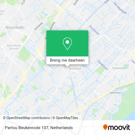 Partou Beukenrode 107 kaart
