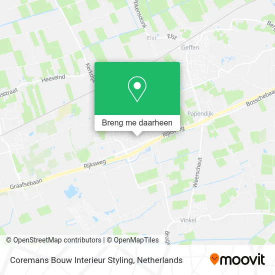 Coremans Bouw Interieur Styling kaart