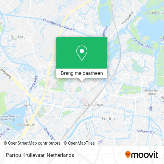 Partou Krullevaar kaart