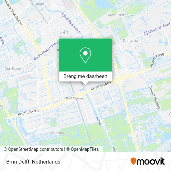 Bmn Delft kaart
