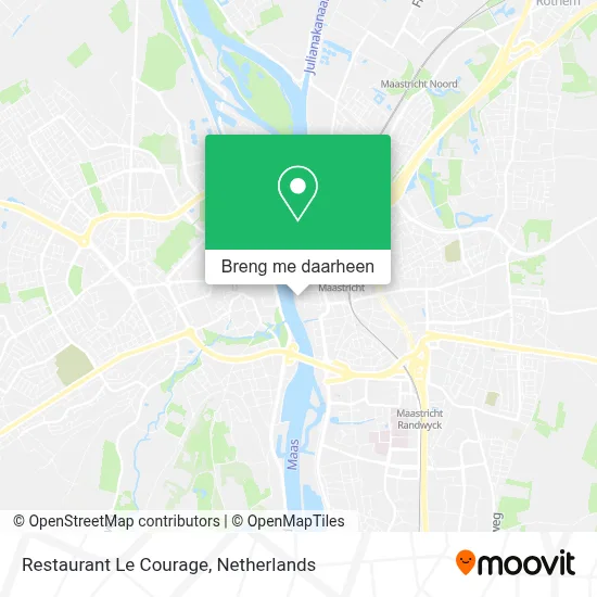 Restaurant Le Courage kaart
