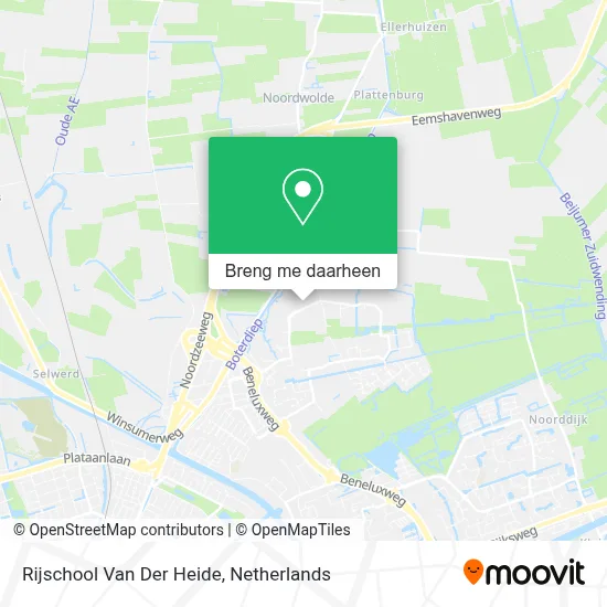 Rijschool Van Der Heide kaart