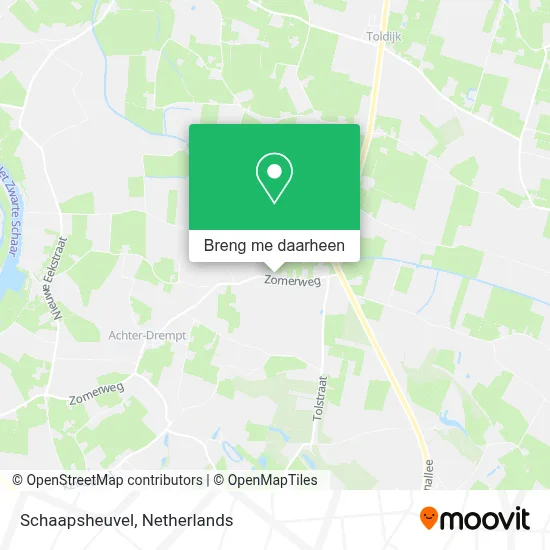 Schaapsheuvel kaart