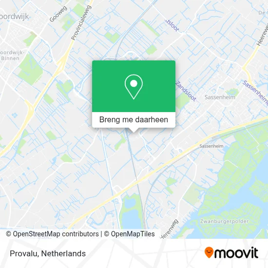 Provalu kaart