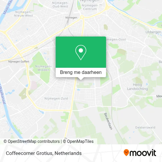 Coffeecorner Grotius kaart