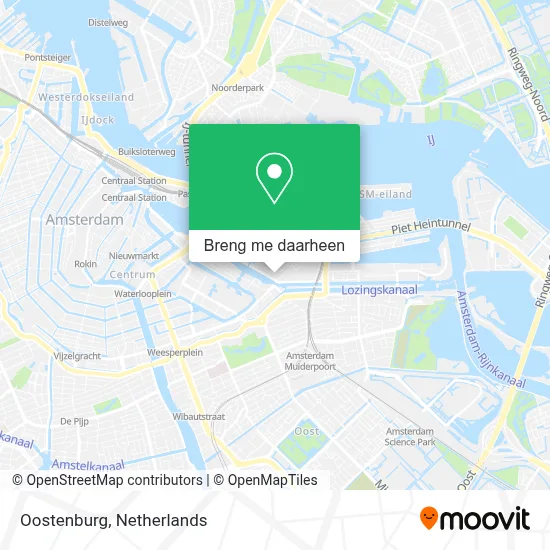 Oostenburg kaart
