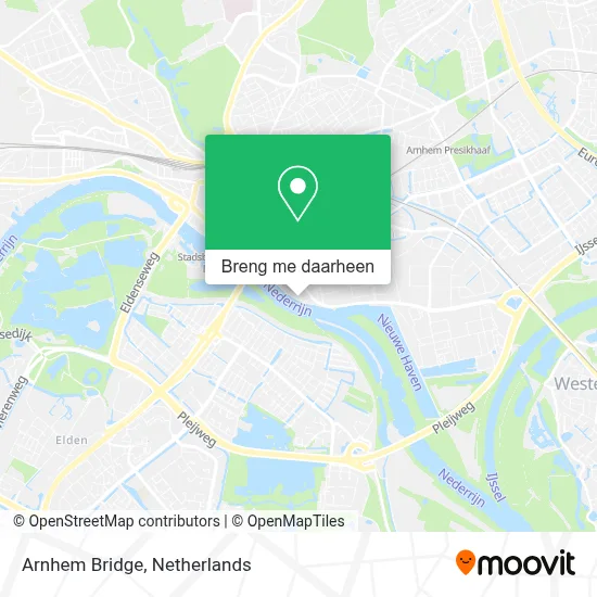 Arnhem Bridge kaart
